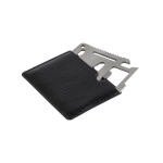 Outil multifonction en forme de carte ToolCard couleur noir neuvième vue