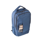 Sac à dos en polyester pour PC 15'', poches, bretelles rembourrées couleur bleu dixième vue