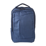 Sac à dos en polyester pour PC 15'', poches, bretelles rembourrées couleur bleu deuxième vue