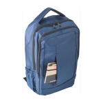Sac à dos en polyester pour PC 15'', poches, bretelles rembourrées couleur bleu cinquième vue