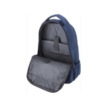 Sac à dos en polyester pour PC 15'', poches, bretelles rembourrées couleur bleu sixième vue