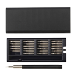 Set d'outils avec 24 tournevis de précision Magnet couleur noir quatrième vue