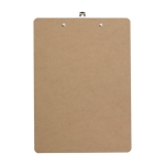 Porte-bloc en bois avec clip en métal pour feuilles A4 couleur marron troisième vue