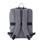 Sac à dos exécutif polyester pour ordinateur avec USB 15'' Activewear couleur gris deuxième vue