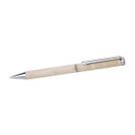 Stylo Dokumental® personnalisé en bois d´érable, Encre bleue couleur marron deuxième vue