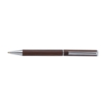 Stylos d´entreprise Dokumental® en bois de wengé, Encre bleue couleur marron première vue