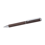 Stylos d´entreprise Dokumental® en bois de wengé, Encre bleue couleur marron deuxième vue