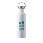 Gourde inox à paroi unique avec couvercle et poignée 700ml Clip Neck avec zone d'impression