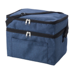 Sacs isothermes personnalisés avec deux compartiments RPET IceCube couleur bleu deuxième vue