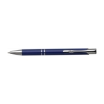 Stylo gravé en aluminium recyclé, Encre bleue couleur bleu première vue