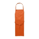 Tabliers publicitaires classiques en polyester sans poche 200 g/m² couleur orange première vue
