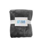 Belle couverture publicitaire en flanelle pour cadeaux de clients avec zone d'impression