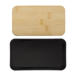 Boîte à lunch double compartiment et couverts 800ml Duo Compact couleur noir première vue