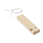 Sifflet de train en bois à personnaliser avec votre logo Chuchu couleur bois deuxième vue