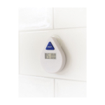 Minuteur douche 5 minutes avec ventouse pour publicité couleur blanc quatrième vue
