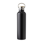 Grande gourde isotherme avec impression couleur 1 L Clip Large couleur noir première vue