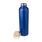 Grande gourde isotherme avec impression couleur 1 L Clip Large couleur bleu troisième vue
