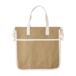 Sac en papier kraft lavable avec poignées et cordons 250 g/m² couleur marron première vue