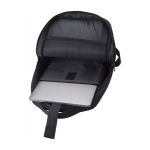 Sacs à dos pour ordinateur de 16´´ recyclés avec USB Power RPET couleur noir quatrième vue