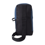 Grand sac à bandoulière personnalisé en polyester 600D avec sangle couleur bleu troisième vue