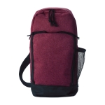 Grand sac à bandoulière personnalisé en polyester 600D avec sangle couleur rouge première vue