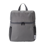 Sac à dos isotherme en polyester recyclé avec plusieurs compartiments couleur gris première vue