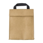Sac isotherme en papier kraft avec poignée et fermeture velcro couleur marron première vue