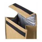 Sac isotherme en papier kraft avec poignée et fermeture velcro couleur marron quatrième vue