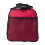 Sac de sport en polyester 600D à poignées et sangle réglable couleur rouge troisième vue