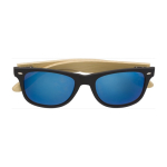Lunettes de soleil sérigraphiées avec branches en bambou BeachWood couleur bleu deuxième vue