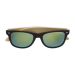 Lunettes de soleil sérigraphiées avec branches en bambou BeachWood couleur jaune première vue
