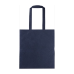 Sac à provisions en RPET non tissé avec longues poignées 70 gr/m² couleur bleu première vue