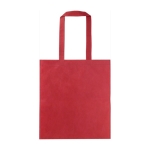 Sac à provisions en RPET non tissé avec longues poignées 70 gr/m² couleur rouge première vue