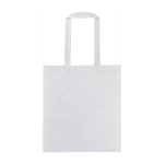 Sac à provisions en RPET non tissé avec longues poignées 70 gr/m² couleur blanc première vue