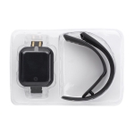 Montre connectée multifonction sans fil, bracelet réglable et USB couleur noir septième vue