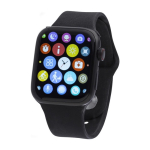 Montre intelligente multifonction avec Bluetooth Square couleur noir deuxième vue