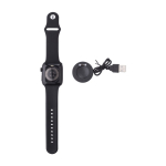 Montre intelligente multifonction avec Bluetooth Square couleur noir septième vue