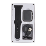 Montre intelligente multifonction avec Bluetooth Square couleur noir huitième vue