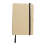 Cahier à lignes en kraft avec couverture en carton recyclé, approx. A6 couleur noir première vue