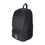 Sac à dos de sport en polyester recyclé déperlant couleur noir quatrième vue