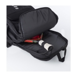 Sac à dos de sport en polyester recyclé déperlant couleur noir huitième vue