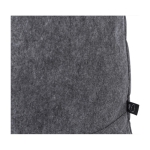 Sac à dos en feutre recyclé avec fermeture éclair et 2 compartiments couleur gris cinquième vue