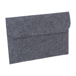 Porte-documents simple personnalisable et économique en feutre Flow couleur gris deuxième vue