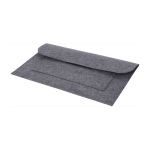 Porte-documents simple personnalisable et économique en feutre Flow couleur gris quatrième vue