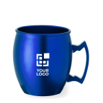 Mug d´entreprise en aluminium avec poignée géométrique de 540 ml vue principale