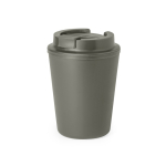 Gobelet à emporter en plastique recyclé à double paroi de 300 ml couleur gris première vue