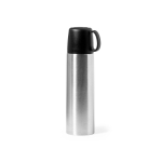 Thermos inox avec couvercle 500ml et fonction gobelet 130 ml couleur argenté première vue