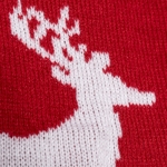 Écharpe en polyester acrylique avec motif de Noël rouge et blanc quatrième vue