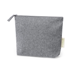 Trousse personnalisée en coton 100% recyclé avec fermeture éclair troisième vue