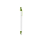 Stylo en carton recyclé avec des détails colorés et de l´encre bleue couleur vert première vue